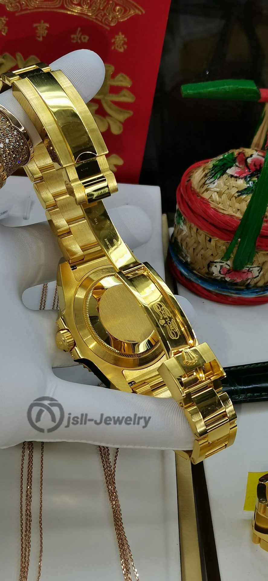 Jsll-Jewelry | 24K Gold N Factory Green Water Ghost Watch (gold plated)