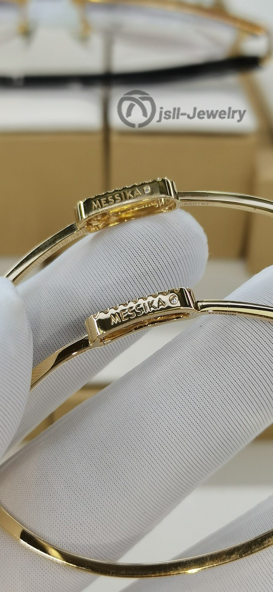 Jsll-Jewelry | 18K gold set with diamonds bracelet