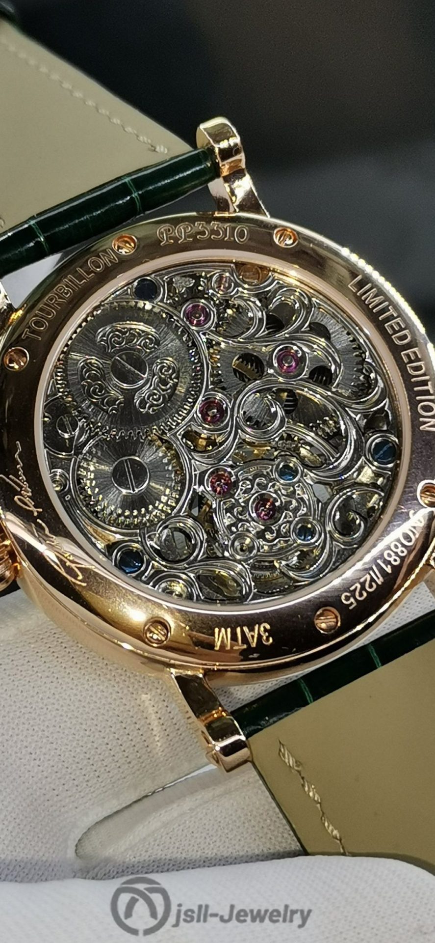 Jsll-Jewelry | Swiss True Tourbillon with Carved movement Rose Gold Watch (gold plated)