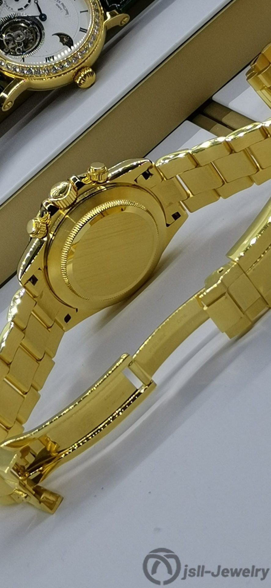 Jsll-Jewelry | Ditona Square Diamond Automatic Mechanical Gold Watch (Gold plated)