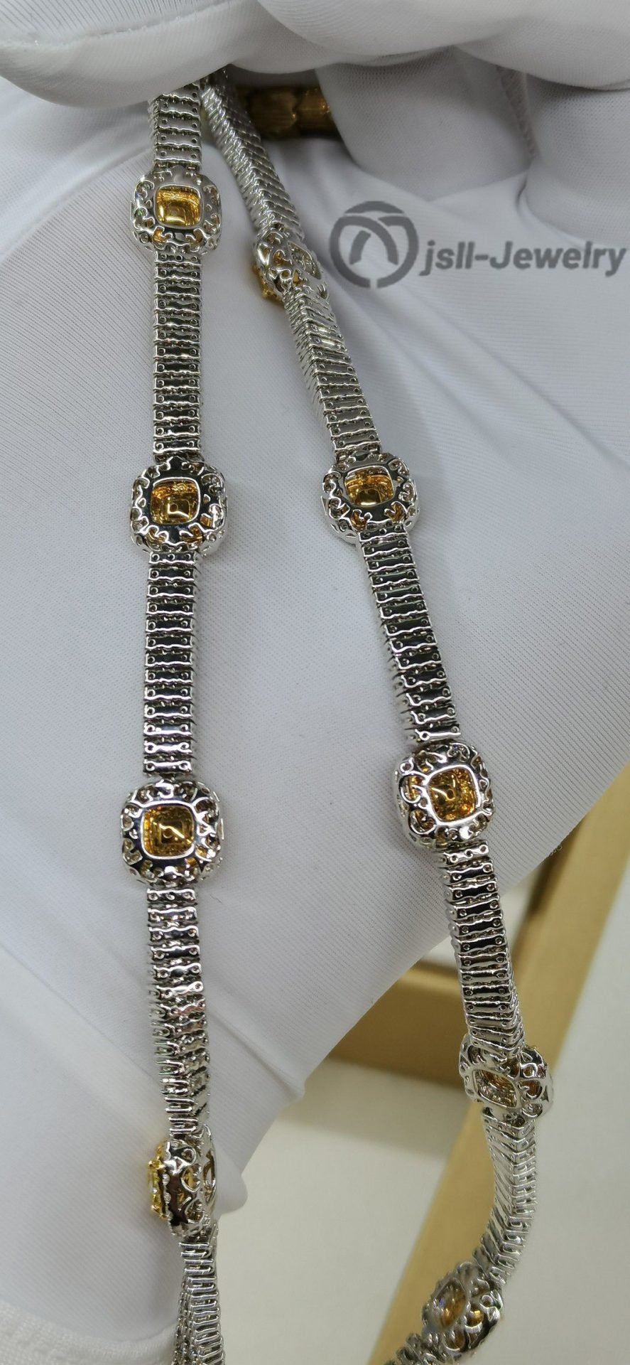 Jsll-Jewelry | Goddess fashion wear yellow diamond necklace