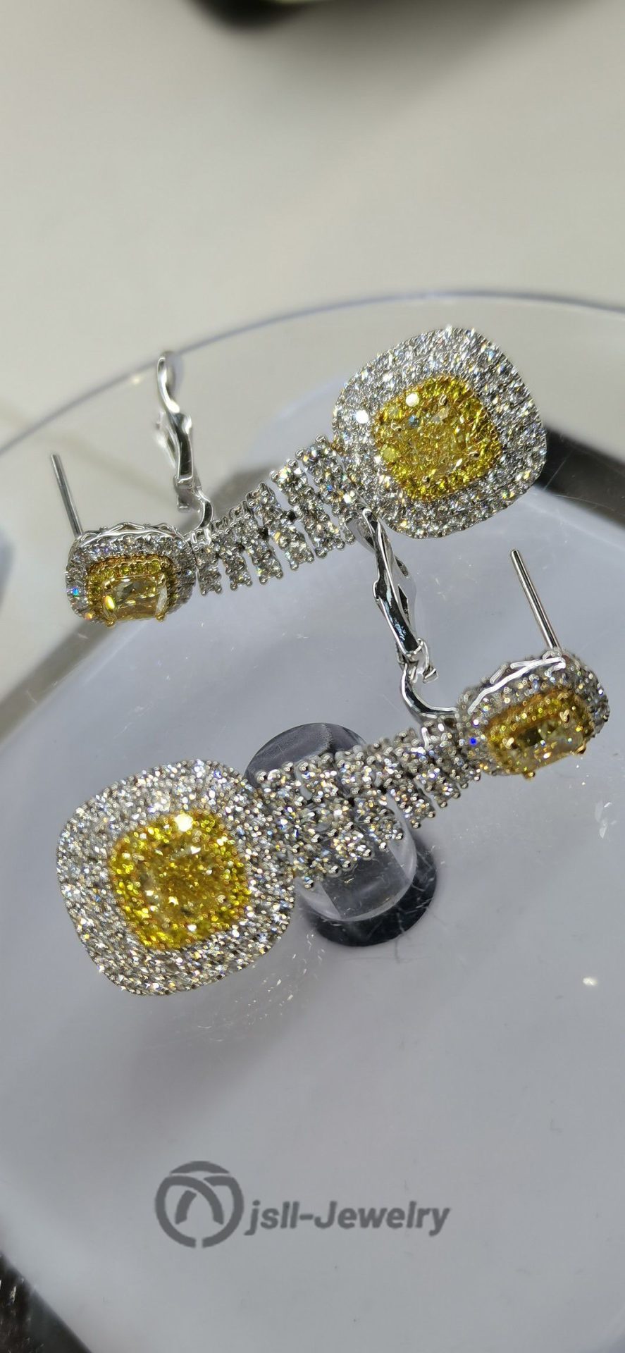 Jsll-Jewelry | Goddess fashion wear yellow diamond ear racket